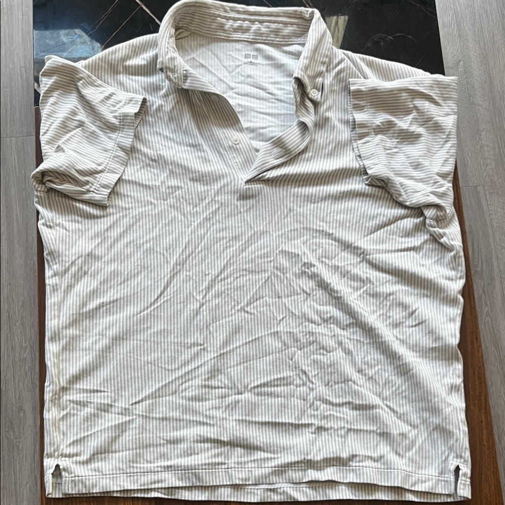 Men's Striped Polo Shirt Uniqlo